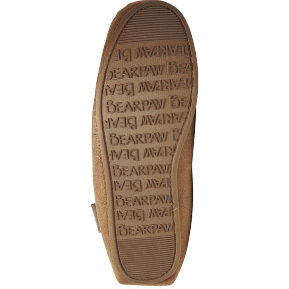 BEARPAW Little Kids Unisex Sawyer II Moccasin Slippers (M,L; Hickory) - Picture 6 of 6